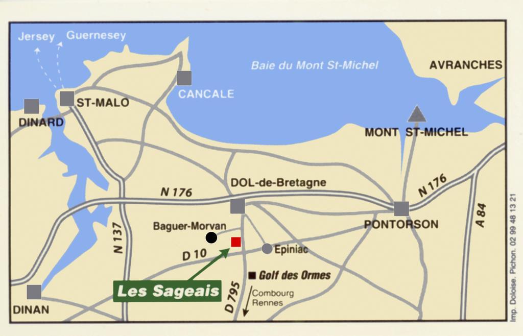 Gite Les Sageais Hotel Baguer-Morvan Exterior photo